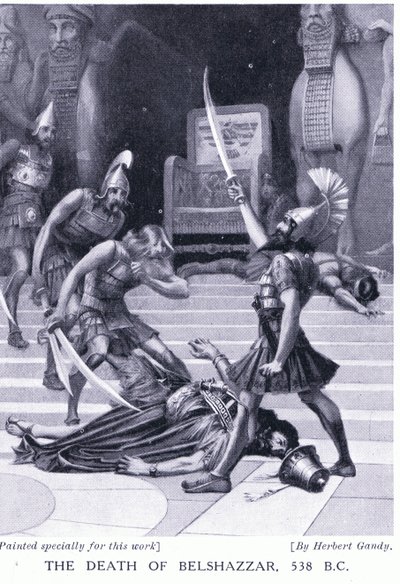 La morte di Baldassarre 538 a.C. da Herbert Gandy
